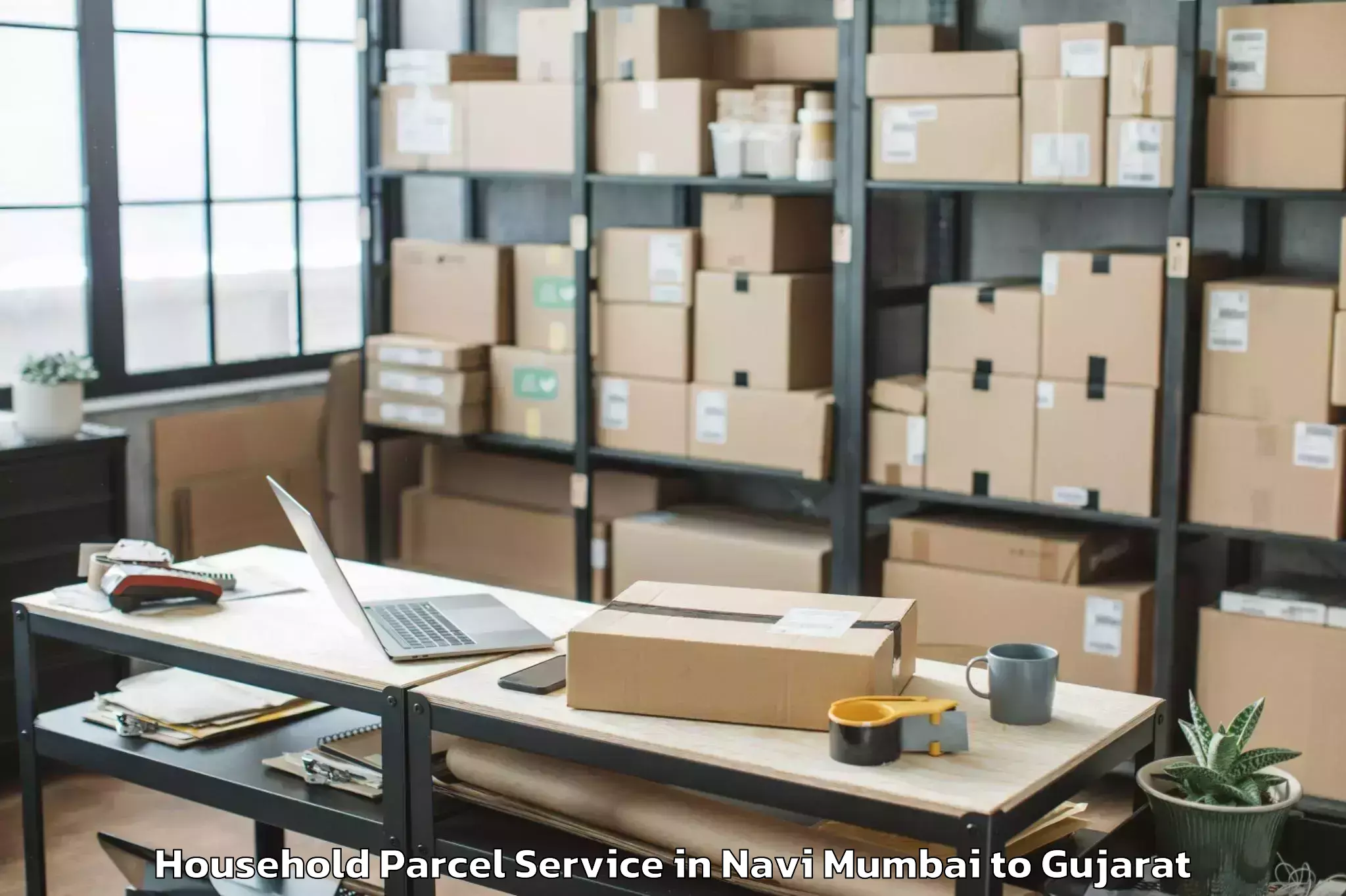 Affordable Navi Mumbai to Rudra Mata Airport Bhj Household Parcel